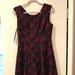 Nine West Dresses | 9 West Sequin A Line Lace Dress | Color: Black/Red | Size: 4