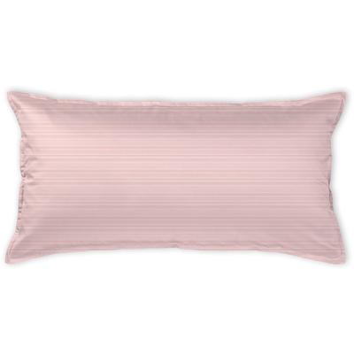 Kissenbezug CURT BAUER "Bente", rosa (blush), B:80cm L:40cm, Mako-Brokat-Satin, Obermaterial: 100% Baumwolle, Kissenbezüge, Erscheinungsbild einer Mélange Image