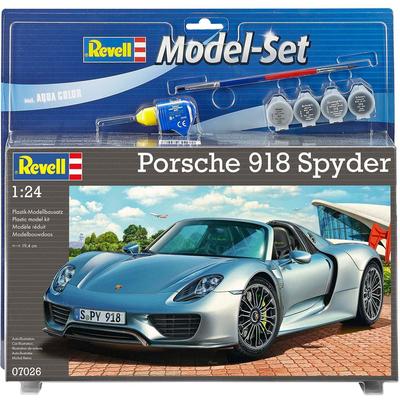 Modellbausatz REVELL "Porsche 918 Spyder", silber (silberfarben), Modellbausätze, KinderL:20cm, Kunststoff, Made in Euro