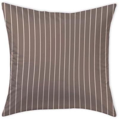 Kissenbezug CURT BAUER "Belluno", braun (sepia), B:80cm L:80cm, Mako-Brokat-Damast, Obermaterial: 100% Baumwolle, Kissenbezüge, schmaler Streifen Image