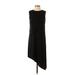 ASOS Casual Dress - Midi Crew Neck Sleeveless: Black Print Dresses - Women's Size 4