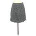 Ann Taylor LOFT Casual Mini Skirt Mini: Gray Tweed Bottoms - Women's Size Small