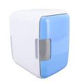 BAOFUYA Car Fridge 4 Liters Mini Portable Compact Personal Fridge Cooler Refrigerator for Gift, Skincare and food(Blue)