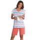 Shorty Gr. 44/46, orange (ecru, koralle) Damen Homewear-Sets Pyjamas