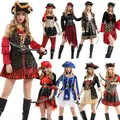 Costumes de Cosplay de Pirates des Caraïbes avec Chapeau Vêtements de Sauna Robe de ixde Noël