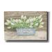 August Grove® Flowers Garden Tulips by Ansel Adams - Wrapped Canvas Drawing Print Canvas in Gray/Green | 12 H x 18 W x 0.75 D in | Wayfair