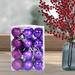 The Holiday Aisle® 24 Piece Christmas Ball Set Plastic in Indigo | 1.18 H x 1.18 W x 1.18 D in | Wayfair A6CDE30580574555BB8A2EBA135DA51B