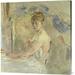 ZHENMIAO XINLEI TRADING INC Jeune Femme Se Levant by Berthe Morisot - Wrapped Canvas Print Canvas, Solid Wood | 36 H x 34.68 W x 1.5 D in | Wayfair