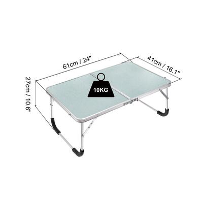 Foldable Laptop Table, Portable Lap Desk Picnic Bed Tables, Silver