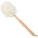 Chainplus 1 Pack Large Bath Puff Loofah Sponge With Long Handle Shower Loofah Bath Body Back Brush Spa Brush for Women and Men(White)