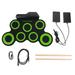 1 Set of Compact Drum Set Portable USB Electronic Drum Hand Roll Drum for Kids