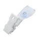 20 Pcs Plastic ID Card Name Tag Holder Badge Strap White Clear