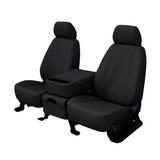 CalTrend Center 60/40 Split Bench Faux Leather Seat Covers for 2007-2010 Chevy Tahoe - CV528-01LB Black Insert with Black Trim