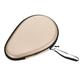 Uxcell Table Tennis Racket Case Ping Pong Paddle Case Hard Cover Container Bag Gourd Shape Texture Golden