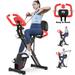 Pooboo Folding Magnetic Exercise Bike Indoor Cycling Bikes Upright Stationary Bicycle 280lbs