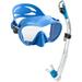 Rapido Boutique Collection Active Frameless Snorkel Mask Dry Snorkel Set Scuba Snorkeling Dive Mask Snorkel Combo Kit