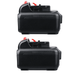 Vinida 2 Pack FOR DeWalt DCB120 Battery 12V 5000mAh Li-ion Battery