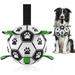 Starynighty Dog Toys Soccer Ball with Grab Tabs Interactive Dog Toys for Tug of War Puppy Birthday Gifts Dog Tug Toy Dog Water Toy Durable Dog Balls for Dog