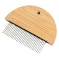 Dog Wood Comb For Flea And Knots With Stainless Steel Teeth Pet Hair Cleaning Comb Accessories for Dog Trailers Dog Accessories Welding Dog Accessories German Accessories Dog Accessories Shops