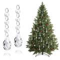 Christmas Ornaments Crystal Tree Decorations 30Pcs Acrylic Clear Hanging Crystals for Centerpieces Teardrop Chandelier