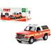 Diecast 1996 Ford Bronco Police Red and White FDNY (The Official Fire Department the City of New York) Artisan Collection 1/18 Diecast Model Car by Greenlight