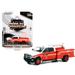 Diecast 2018 Ram 3500 Dually Crane Truck Red and White with Stripes FDNY (Fire Department of the City of New York) Plant Ops Dually Drivers Series 10 1/64 Diecast Model Car by Greenlight