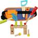 Toddler Pretend Play Tools Wooden Kids Tool Set Toy with Adjustable Tool Belt Toddler Tool Set Preschool Montessori Learning Accessories Gift for Toddlers