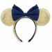Disney Accessories | Gold & Blue Walt Disney World 50th Anniversary Minnie Ears | Color: Blue/Gold | Size: Os