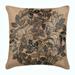 Toss Pillow Cover 22x22 inch (55x55 cm) Pillows Cover Beige Pillow Covers 3D Sequins Leaf Medallion Pillows Cover Art Silk Square Pillow Covers Floral Tropical - Leaf Rings