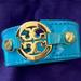 Tory Burch Jewelry | Gorgeous Leather Tory Burch Cuff | Color: Blue | Size: Os