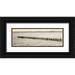 Blaustein Alan 14x7 Black Ornate Wood Framed with Double Matting Museum Art Print Titled - Vintage Pier Morning Vista