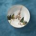 Anthropologie Dining | Anthropologie Christmas Time In The City Dessert Plate Paris New | Color: Blue/Gold | Size: Os