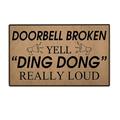 Front Door Mat Welcome Mat Welcome Beware of Wife Kids and Pets are Also Shady Husband is Cool Rubber Non Slip Backing Funny Doormat Indoor Outdoor Rug 23.6 (W) X 15.7 (L)