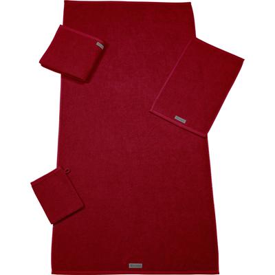 Saunatuch ROSS "SELECTION", rot (rubin), B:80cm L:200cm, Frottier, Obermaterial: 100% Baumwolle, Handtücher (Packung), Nachhaltig aus Baumwolle Image