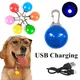 Collier Pendentif Rechargeable par USB pour Chien et Chat Lumière Brillante et Clignotante