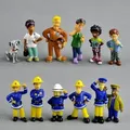 Ensemble de figurines de dessin animé Sam le Pompier pour enfants poupées modèles en PVC jouets de