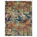 Machine Woven Heatset Polypropylene Area Rug Contemporary Caramel Blue M00040