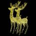 The Holiday Aisle® Reindeer Christmas Decoration LEDs Pre-Lit Christmas Lighting Acrylic Plastic in White | 70.9 H x 15.7 W x 15.75 D in | Wayfair