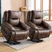 Red Barrel Studio® Faux Leather Power Reclining Heated Massage Chair Faux Leather | 41 H x 41 W x 33 D in | Wayfair