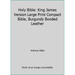 Pre-Owned Holy Bible: King James Version Large Print Compact Bible Burgundy Bonded Leather (Paperback) 1433601761 9781433601767