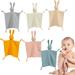 QingY-1PC Baby Safety Blanket Cotton Muslin Soft Towel Bib Rabbit Doll Teething Quilt Kids Comfortable Kids Toys