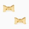 Kate Spade Jewelry | Kate Spade Bow Gold Earrings Studs Posts New | Color: Gold/Silver | Size: Os