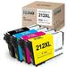 TEINO Remanufactured Ink Cartridge Replacement for Epson 212 XL 212XL use with Epson Workforce WF-2830 WF-2850 Expression Home XP-4100 XP-4105 (1 Black 1 Cyan 1 Magenta 1 Yellow 4-Pack)