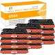 Toner H-Party 12-Pack Compatible Toner Cartridge for HP CF450A CF451A CF453A CF452A Color LaserJet Enterprise M652dn M653dn M653dh Flow MFP M681f M681z M682z 3x Black 3x Cyan 3x Magenta 3x Yellow