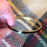 Kate Spade Jewelry | Euc Kate Spade Black And Gold Bangle Bracelet | Color: Black/Gold | Size: Os