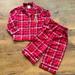 Disney Pajamas | Disney Store Authentic Mickey Mouse Christmas Plaid Pajamas Little Boys | Color: Green/Red | Size: 2tb