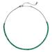 Kate Spade Jewelry | Kate Spade Green Rhinestone Shimmy Tennis Necklace | Color: Gray/Green | Size: Os
