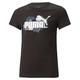 PUMA Mädchen Ess+ Street Art Logo Tee G T Shirt, Puma Schwarz, 140 EU