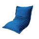 Pouf Intérieur xl - Housse Sherpa (Effet Mouton) Garnissage en flocon de mousse 150x100cm - Bleu