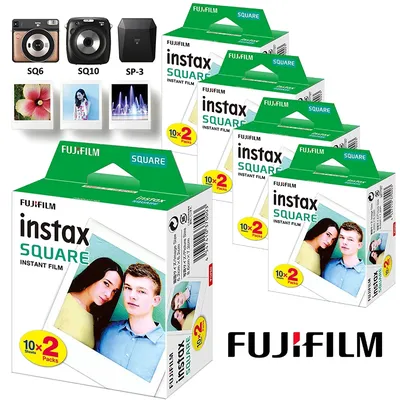 Fujifilm Instax Square Film Blanc Bord Photo Papier (10-100 feuilles) pour Fuji SQ10 SQ6 SQ1 SQ20